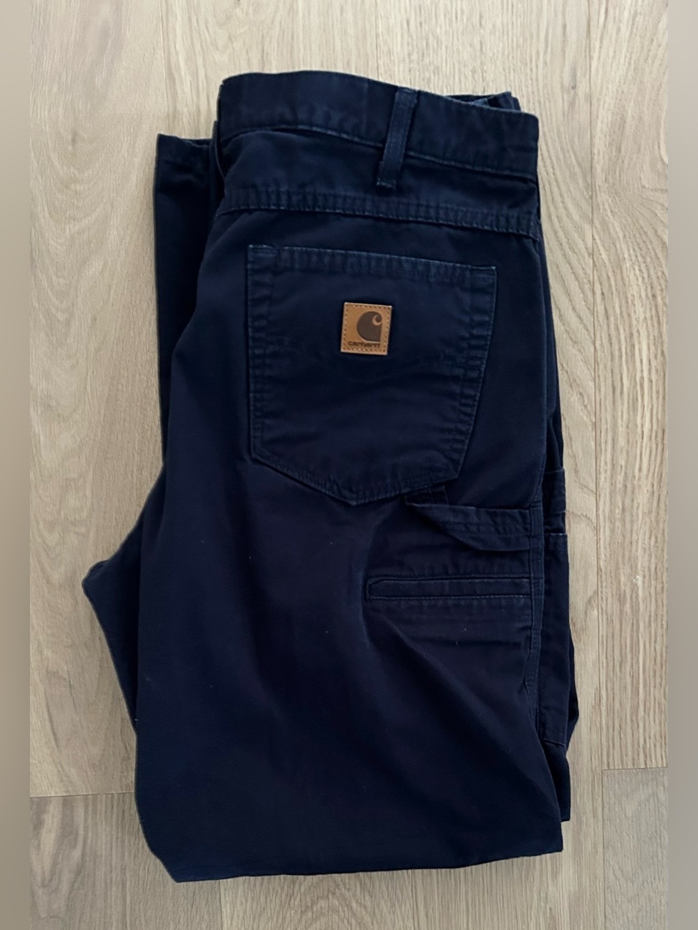 Carhartt Loose Fit Carpenter Work Pants B159 NVY - Size 36x34
